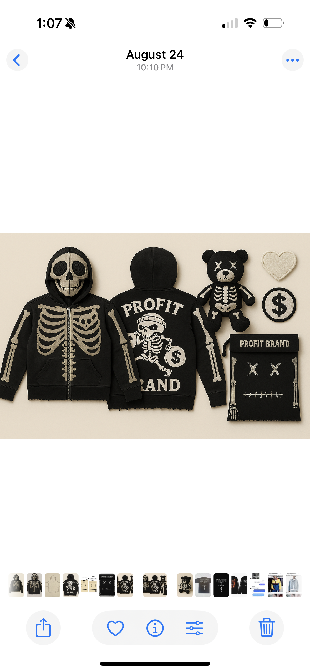 💀🔪Skeleton Hoodie🩻☠️