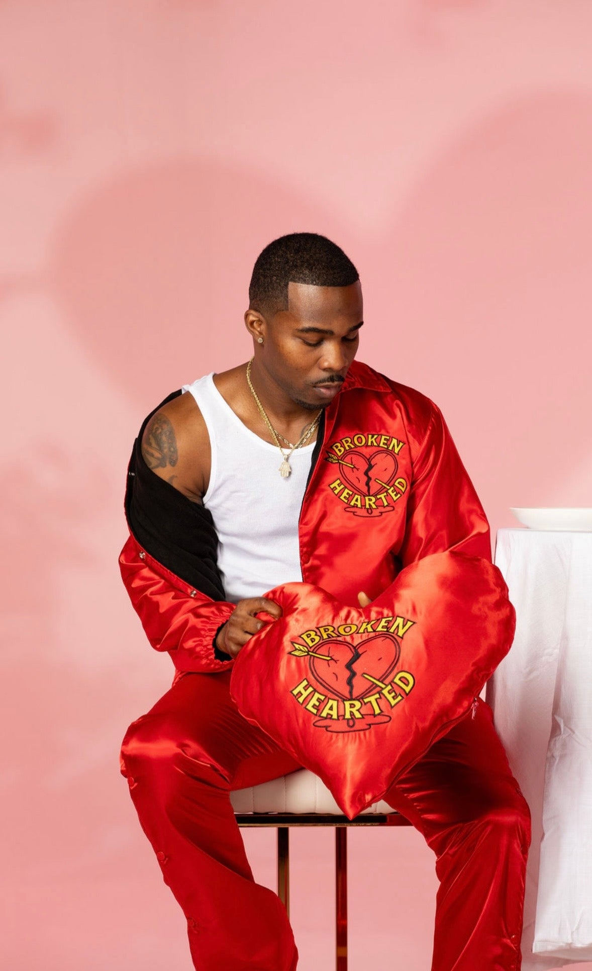 Broken Hearted 💔 Male Set with Heart Bag