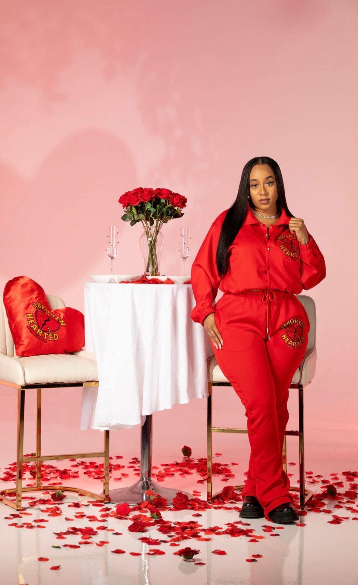 Broken Hearted 💔 Women Set with Heart bag