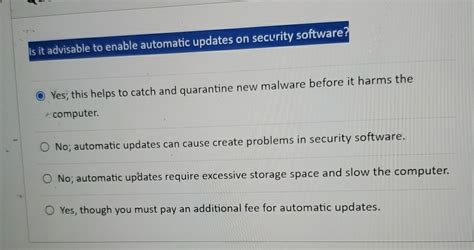 Is it advisable to enable automatic updates on security software? And should we trust the machines to decide when to update our digital guardians?